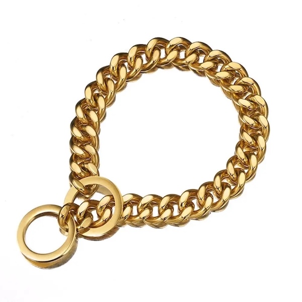Cat Collar - Gold Chain